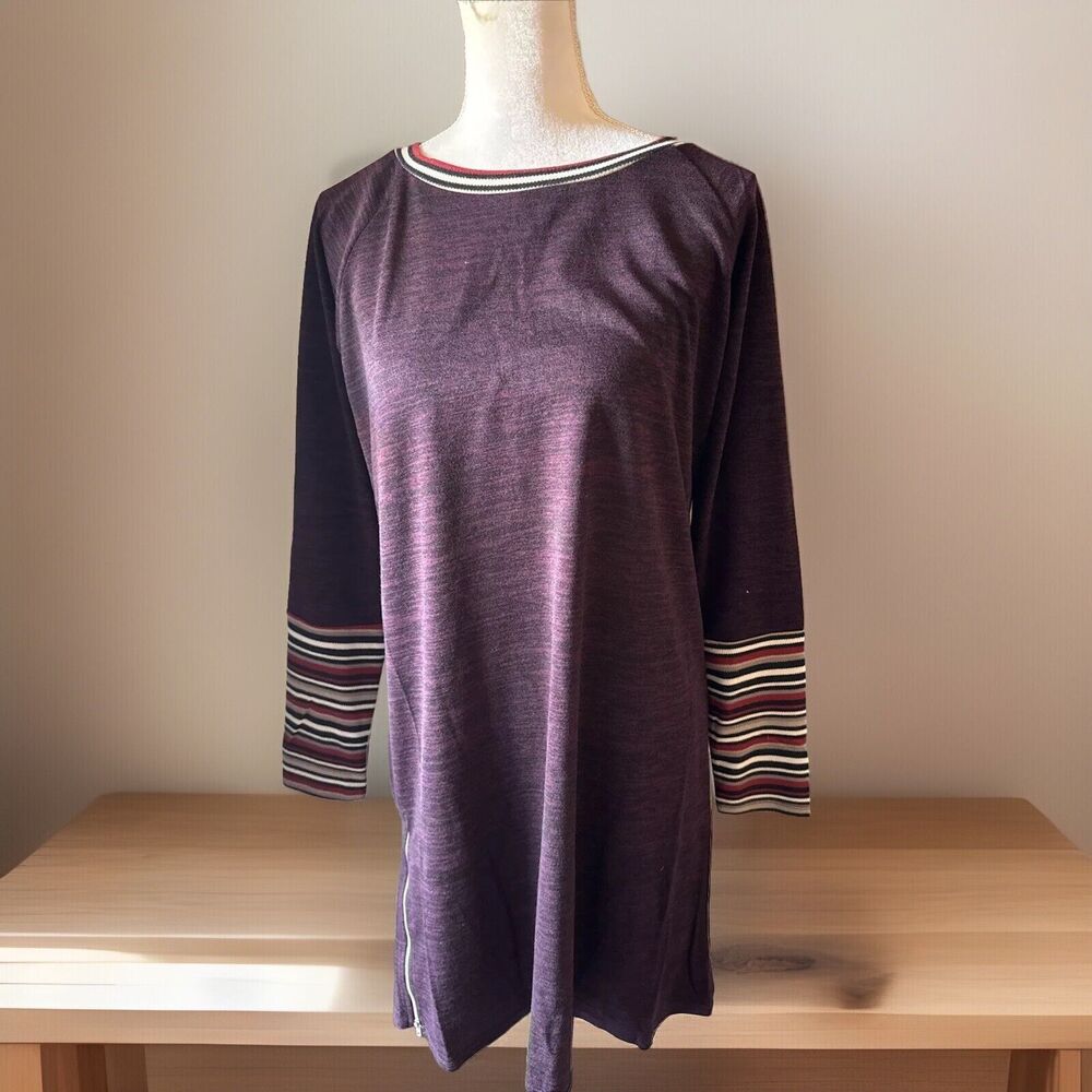 Wonderland‎ By Orange Women Purple Sweater Knit Dress Size Medium